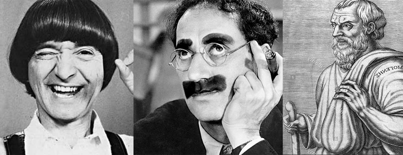 CARLITOS BALÁ – GROUCHO MARX – DIÓGENES EL CRÍTICO